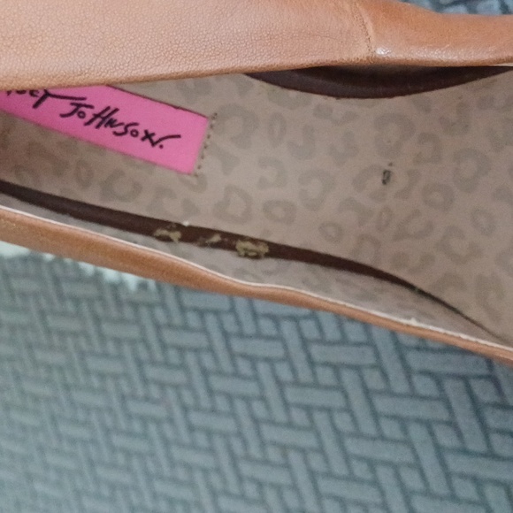 Betsey Johnson Catelynn brown leather platform pumps 9.5 Corset heels - Picture 9 of 15